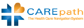 Carepath Logo with link to open company home page in new tab